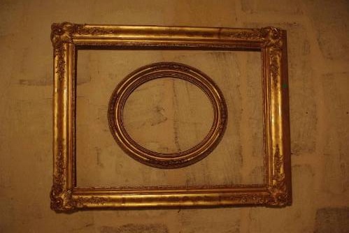 Milieu XIX feuille d'or