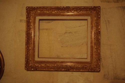 Réédition cadre XIX feuille d'or