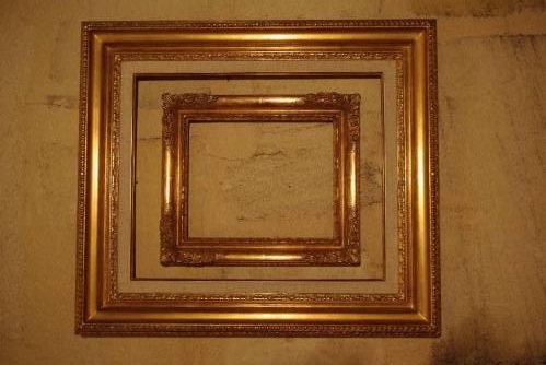 Réédition cadre XVIII feuille d'or