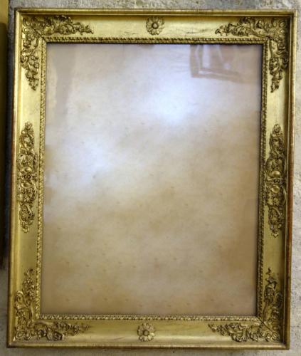 Cadre Restauration doré feuille d'or